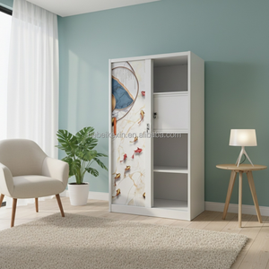 Armario Moderno de Acero con Gran Capacidad de Almacenamiento y Cajones para Ropa, para el Dormitorio del Hogar - Product Image 3