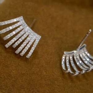 Orecchini a griffe a strati da donna, minimalisti, per uso quotidiano, accessorio per l'orecchio, gioielli alla moda per outfit - Product Image 6