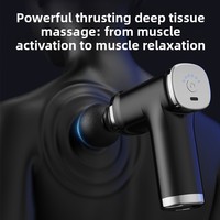 Pistolet de massage musculaire portable à batterie grande capacité avec plusieurs fonctions et 6 niveaux de vitesse
