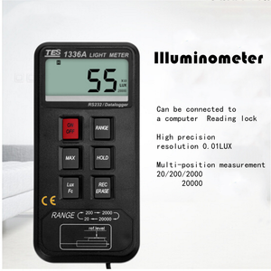 Medidor de iluminancia Digital, TES-1336A, fotómetro de luz, medidor de luminancia - Product Image 2