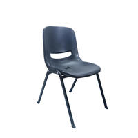 Chaise pliante pour étudiant avec tablette d'écriture - Empilable, cadre chromé, pour école, gymnase, extérieur, maison, bureau, design moderne, usage commercial