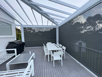 MINGYU Pergola de jardin murale de haute qualité, écologique, inspirée de la nature, moderne, en aluminium, avec toit fermé, auvent en PC 100%