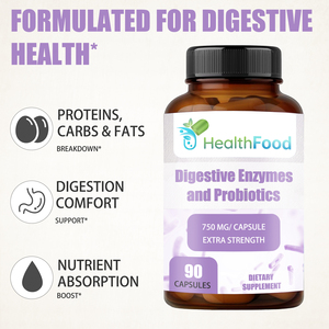 High Grade Prebiotic and Probiotic <b>Blend</b> Digestive Enzyme Capsules Probiotic Supplement Support Gut and Digestive Health - Product Image 3