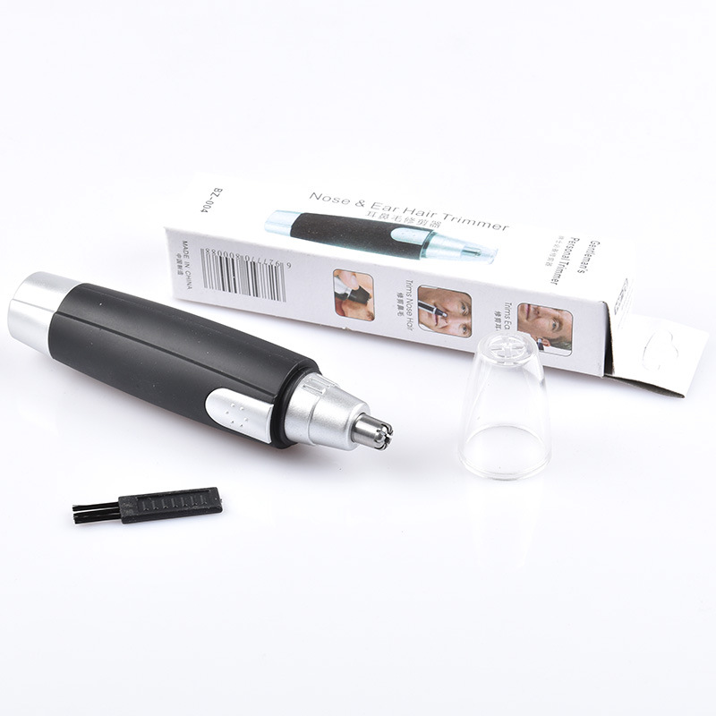 Электрический триммер для носа, мужской триммер из нержавеющей стали для волос в ушах и носу