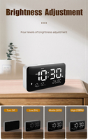Minuterie de temps de conversation portable snooze carillon horaire sonnerie alarme horloge vibrante avec batterie longue durée de vie pour les personnes âgées