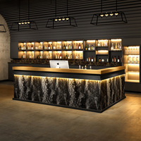 Nouveau design comptoir de réception de style moderne LED salon de beauté réception réception caissier réception pour vêtements de spa