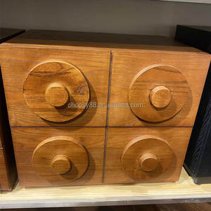 Gran oferta, aparador de madera maciza Retro Simple moderno, diseño de forma creativa para el hogar, combinación gratuita, sala de estar, dormitorio, comedor, hoteles - Product Image 4