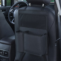 Organisateur de siège de voiture style professionnel, sac de rangement pour voiture, sac suspendu pour coffre, boîte de rangement pour dossier de siège arrière, poche en filet Oxford