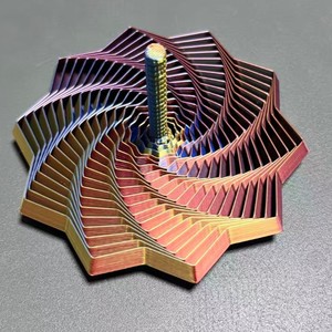 Jouet anti-stress coloré imprimé en 3D, Illusion Tour de Carottes, Tour Spirale, Fidget Star, Gadget anti-stress - Product Image 2