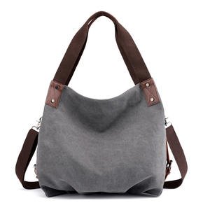 Bolso Bandolera de Lona Versátil <span class=keywords><strong>y</strong></span> Moderno con Cierre de Cremallera <span class=keywords><strong>y</strong></span> Color Sólido para Mujer, Estilo Europeo Americano - Product Image 2