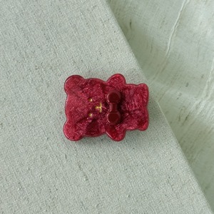 مشابك شعر جديدة من YJL على شكل دب مع فيونكة، مشابك أسيتات لطيفة وحلوة، مشابك شعر صغيرة للفتيات بتصميم حيوانات مزينة بالترتر، مشابك على شكل منقار البط - Product Image 5