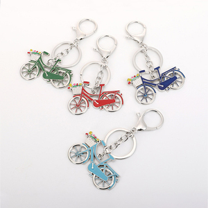 Llavero de Metal creativo de aleación de Zinc para bicicleta, llavero de dibujos animados, regalos de negocios impresos compensados para hombres y mujeres - Product Image 4