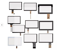 Panel Táctil Capacitivo de Vidrio PCAP Personalizado OEM ODM en Varios Tamaños y Formas con Interfaz USB/I2C