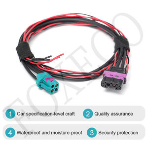 कार मिनी फक्का 4 + 2 इन-वाहन वायरिंग का उपयोग कैमरा और केंद्रीय नियंत्रण स्क्रीन सिग्नल ट्रांसमिशन के लिए किया जाता है - Product Image 2