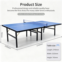 Table de ping-pong pliable SMC Magedun pour usage extérieur, modèle de divertissement en plein air OU-13