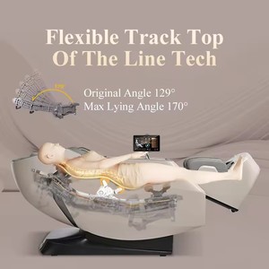 Fauteuil de massage Shiatsu 4D de luxe avec fonction de pétrissage, inclinable, pour salon, chaise chauffante 3D à gravité zéro CRIUS-R60 – Le design 4D à gravité zéro offre un confort optimal - Product Image 2