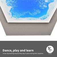 Revêtement de sol sensoriel liquide 3D en vinyle pour enfants d'intérieur, gel coloré, art 3D, sol dynamique, carreaux de moquette en caoutchouc pour enfants, sol sensoriel pour crèche