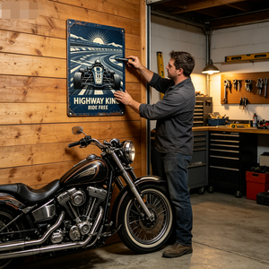 Targa Vintage in Metallo Personalizzabile con Stampa UV, Insegna Decorativa per Garage, Moto, <span class=keywords><strong>Auto</strong></span>, Festa del Papà, Laurea - Product Image 3