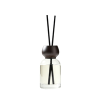 Diffuseur de parfum en verre ambré 150 ml avec bouchon à vis en bois, décoration parfumée pour la maison