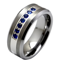 Bagues en carbure de tungstène avec incrustation de CZ noir de Cheng Jewelers, bagues de mariage romantiques pour hommes, cadeaux