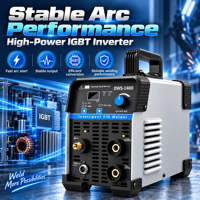 Soudeuse TIG MMA à double usage DWS-1400, 140A, 220V, inverseur IGBT, arc à l'argon DC, affichage numérique, machine à souder portable