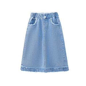 <span class=keywords><strong>Gonna</strong></span> midi in denim sfrangiato per ragazze, collezione Estate 2026, per bambine più grandi, <span class=keywords><strong>gonna</strong></span> <span class=keywords><strong>lunga</strong></span> da ragazza stile principessa estivo - Product Image 6