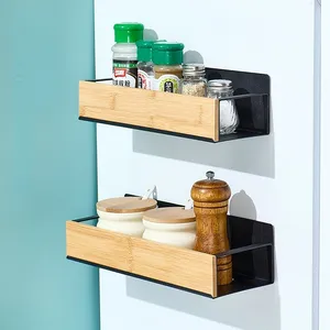 可移动冰箱磁性壁挂香料储物架厨房金属储物架家用收纳器