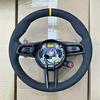 Accessoires de voiture, volant de voiture personnalisé en fibre de carbone LED adapté à Porsche 911.2 971 959 718 Macan Cayenne Cayman 991