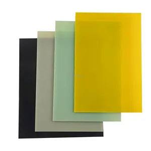 Placa laminada de epóxi para bateria DIY, folha de isolamento de fibra de vidro com placa epóxi verde FR4 Amarelo G10