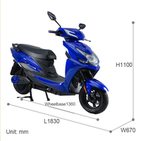 Scooter Eléctrico de 2 Ruedas para Adultos, Carga Rápida, 72V, 5000W, Diseño Clásico, Motocicletas Eléctricas para Reparto