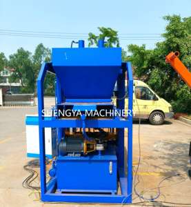 เครื่องจักรผลิตอิฐบล็อกประสิทธิภาพสูง Shengya รุ่น SY4-10 ระบบไฮดรอลิกอัตโนมัติเต็มรูปแบบ สำหรับผลิตอิฐปูพื้นและอิฐบล็อกประสาน - Product Image 6