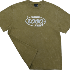 Camisetas de punto sólido de 220 gramos con logotipo personalizado bordado al por mayor para hombre, tallas grandes, estilo urbano, corte holgado. - Product Image 4