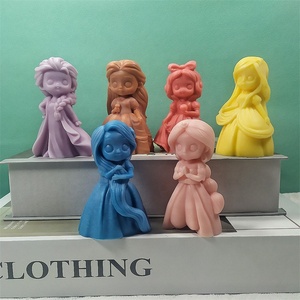 Stampo in Silicone per Candele Profumate a Forma di Principessa, Decorazione per Auto, Pietra Profumata, Stampo per Candele Aromaterapiche - Product Image 3