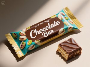 クッキー3面密封工場価格カラフルキャンディバーラッパー月餅プロテインパウダー小袋チョコレートバー包装袋 - Product Image 4