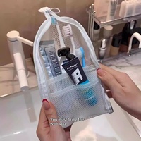 Sac de rangement multifonctionnel imperméable de grande capacité, sac de toilette et de cosmétiques portable pour les voyages et les déplacements professionnels
