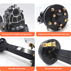 Triciclo eléctrico y frenos <span class=keywords><strong>de</strong></span> tambor cuadriciclo, carga del eje trasero es <span class=keywords><strong>de</strong></span> 1-2 toneladas, controlador <span class=keywords><strong>de</strong></span> tubo cuadrado eje trasero, 48V, 60V, 72V 1500W - Product Image 3