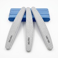 Vente en gros et personnalisation disponibles : Lime à ongles double face 100/150/180 avec grains grossiers et fins