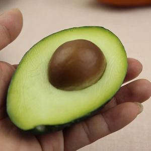 Avocats artificiels en PU, accessoires de décoration, faux fruits d'avocat verts réalistes pour la maison, les fêtes, Noël, Thanksgiving, les décorations de festivals - Product Image 2