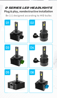 Bombilla LED de Repuesto para Faros Delanteros D3S D4S D5S D8S para Autos Europeos de Lujo de Fábrica