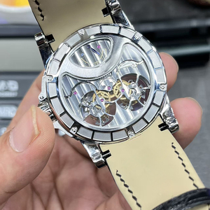 Reloj Mecánico Manual para Hombre de Alta Gama, con Doble Tourbillon, Resistente al Agua, Esfera Negra Luminosa, Esqueleto de Precisión - Product Image 3