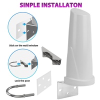 Antenne TV numérique HD DVB-T2 intérieure intelligente avec longue portée, haute qualité, 470-860 MHz VHF UHF