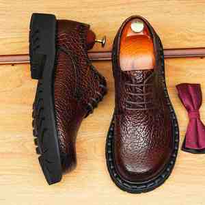 Zapatos Slip-on de Cuero Personalizados de Alta Calidad, Elegantes, Transpirables, Antideslizantes, Ligeros, Ideales para Bodas, Fiestas y Uso Casual - Product Image 4