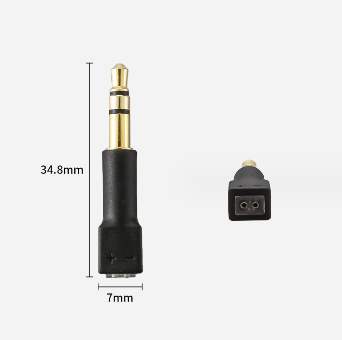 1ペア3.5mm to MMCXアダプター/0.78mm M1 M2 ZX-1 WTD-3ヘッドフォン