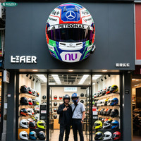 Casco Réplica Personalizado del Piloto Leclerc de Ferrari para la Temporada de F1 2026, para Exhibición, Decoración y Colección