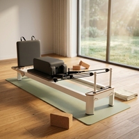 Lit de Pilates BSW Core Starter avec cadre en chêne, ressorts réglables, durable et écologique pour la maison, la salle de sport ou le studio - Garantie 10 ans