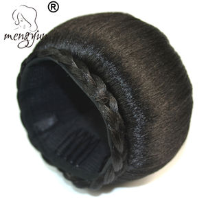 Chignons en cheveux synthétiques pour femmes africaines <span class=keywords><strong>Chignon</strong></span> à triple tresse elliptique + bas - Product Image 5