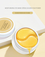 Vente en gros Marque privée 24K patchs pour les yeux en or Gel hydratant revitalisant hydratant élimine les cernes sous les yeux gonflés
