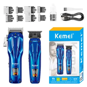 KEMEI High-Powered Brushless Motor New km-2217 Professional Electric Hair Clippers Kit Hair Cutting Trimmer Set