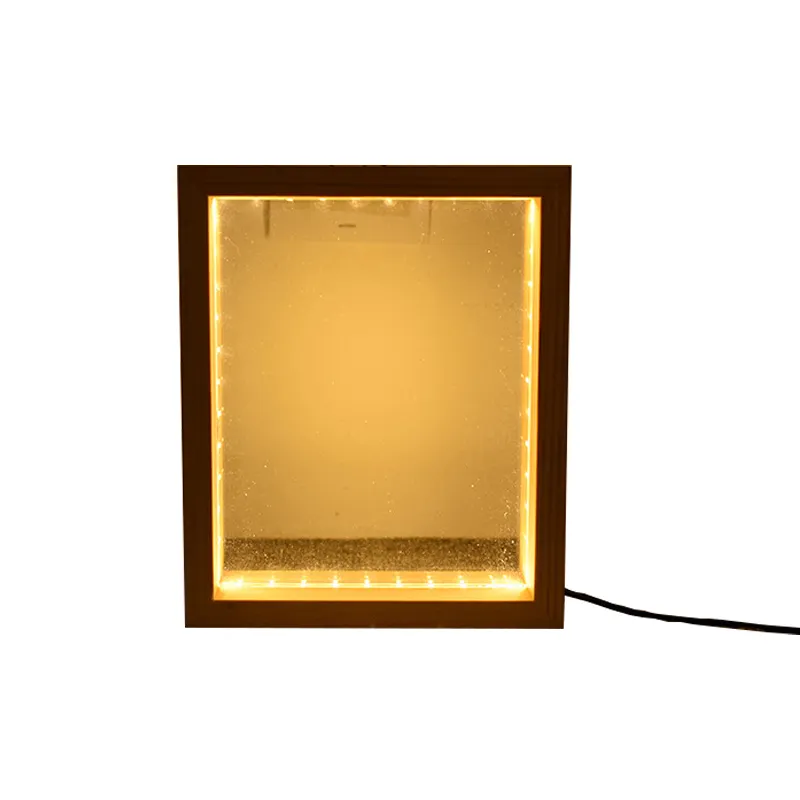 YESCOM Top Seller Creative Wood Lamp 3d Acrylic Photo Frame Light Led Desk Lamp For Birthday Present Led Home Decor Night Light