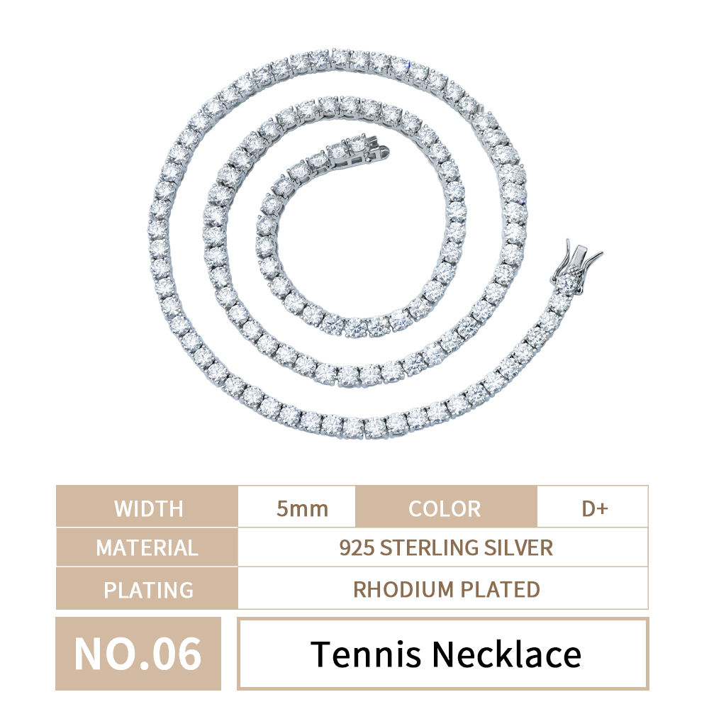 Tennis Necklace White